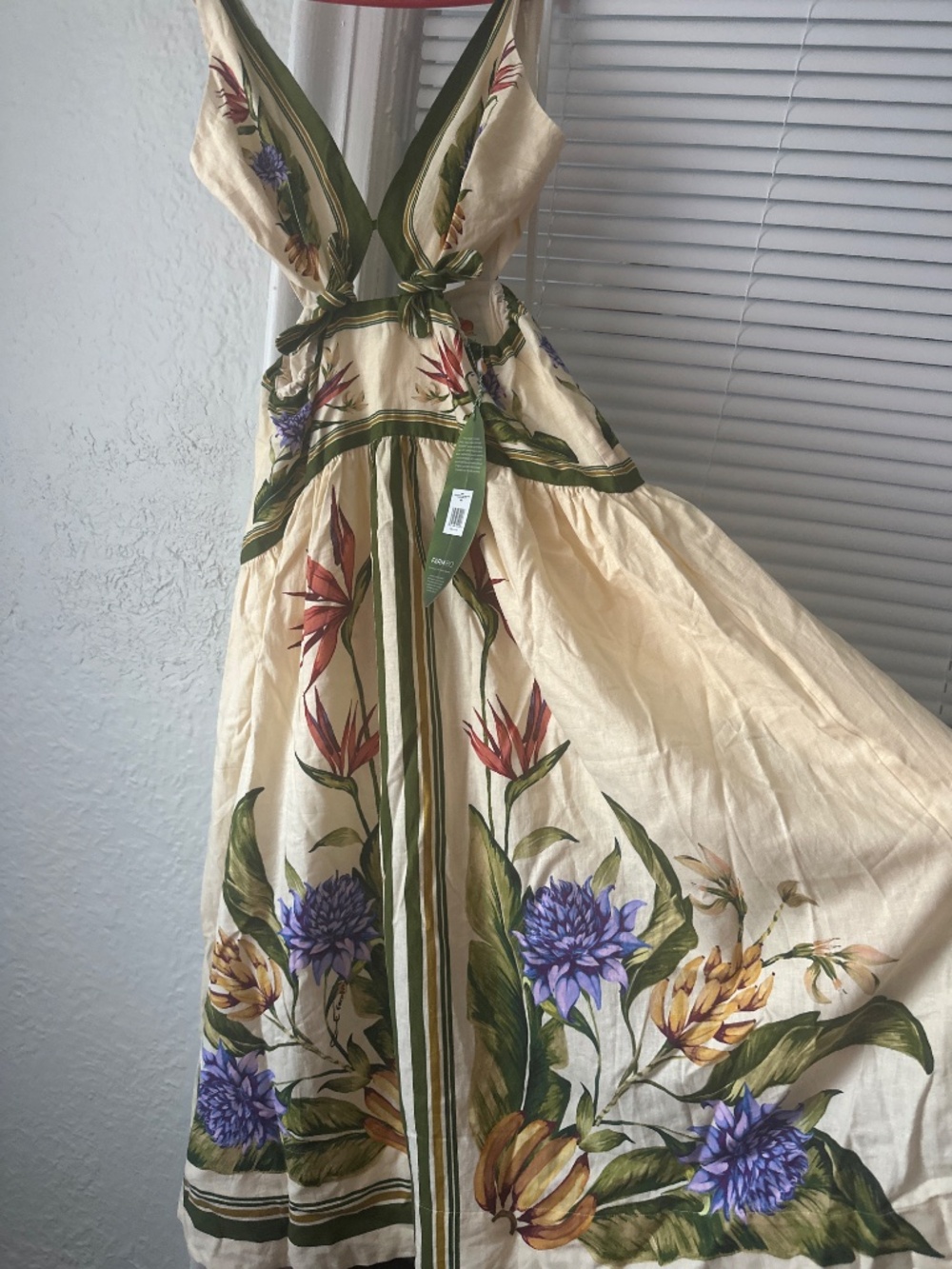 Farm Rio Sand Tropical Scarf Maxi Dress - Picture 5 of 6